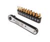 Фото НАБОР БИТ 1/4" SL6, PH1-2, TORX, Т10Н-Т40Н С КЛЮЧОМ ТРЕЩОТКОЙ 11 ПРЕДМ Jtc JTCU11MC Jtc