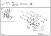 Фото Фаркоп оцинкованный Jeep Wrangler JK 2007-2018, JL 2018- условно-съемное крепление шара Galia J008A Galia