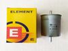 Фото Фильтр топливный двс 406 под хомут ELEMENT ОЦИНКОВАННЫЙ МЕТАЛЛ Element EF629G Element