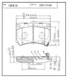 Фото КОЛОДКИ ТОРМОЗНЫЕ ПЕРЕДНИЕ К-Т KIA RIO I (DC) -06 Iberis IB153168 Iberis