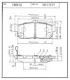 Фото КОЛОДКИ ТОРМОЗНЫЕ ЗАД К-Т NISSAN MAXIMA IV A33 Iberis IB153197 Iberis