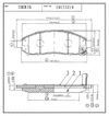 Фото КОЛОДКИ ТОРМОЗНЫЕ ПЕР К-Т NISSAN MURANO (Z50), PATHFINDER III (R51M) Iberis IB153210 Iberis