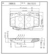 Фото КОЛОДКИ ТОРМОЗНЫЕ ПЕР К-Т TOYOTA LAND CRUISER V (J80), LAND CRUISER IV Iberis IB153233 Iberis