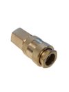 Фото WDK-20SFB Быстроразъемное соединение пневматическое с внутренней резьбой 1/4" BSPT, латунь WiederKraft WDK20SFB WiederKraft