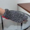 Фото Варежка-перчатка микрофибра SKYWAY 23*27см шиншилла с сеткой скрапер Skyway S00903002 Skyway