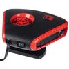 Фото Тепловентилятор автомобильный 12V 150Вт  в прикуриватель с фонарем черно-красный SKYWAY S02501003 Skyway S02501003 Skyway