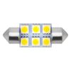 Фото Лампа светодиодная 24V C5W(T11) 6 SMD диодов 1-конт 36мм Белая SKYWAY Skyway S08202009 Skyway