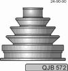 Фото Комплект пылника, приводной вал Qh QJB572 Qh