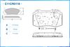 Фото Колодки тормозные MERCEDES-BENZ C-CLASS (W203) 01/2005 - по н.в. перед. Cworks C11CR0118 Cworks