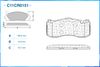 Фото Колодки тормозные перед., Low Metallic MINI MINI (R56) 11/07-, MINI MINI (R56) 09/12-, MINI MINI (R5 Cworks C11CR0151 Cworks