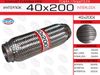 Фото Гофра глушителя 40*200, Interlock (трехслойная усиленная) EuroEx 40x200il EuroEx 40X200IL EuroEx