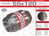 Фото Гофра глушителя 55*120, Interlock (трехслойная усиленная) EuroEx 55X120il EuroEx 55X120IL EuroEx