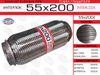 Фото Гофра глушителя 55*200, Interlock (трехслойная усиленная) EuroEx 55x200il EuroEx 55X200IL EuroEx