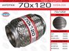 Фото гофра глушителя! 70x120 усиленная (INTERLOCK)\ EuroEx 70X120IL EuroEx