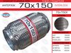 Фото Гофра глушителя 70*150, Interlock (трехслойная усиленная) EuroEx 70x150il EuroEx 70X150IL EuroEx