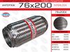 Фото Гофра глушителя 76*200, Interlock (трехслойная усиленная) EuroEx EuroEx 76X200IL EuroEx