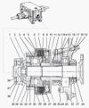 Фото Диск упорный (большой) МЛ-131 (фрикцион включения заднего моста), МТЗ-1222/1523 (вал отбора мощности МТЗ 801701379 МТЗ