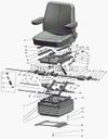Фото Сиденье МТЗ с подлокотниками (А) МТЗ 80680001001 МТЗ