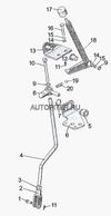 Фото Рычаг управления раздаточной коробкой МТЗ МТЗ 9521802015 МТЗ