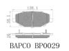 Фото Колодки тормозные дисковые передние Geely Coolray Bapco BP0029 Bapco
