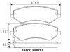 Фото Колодки тормозные дисковые передние Dodge CaravanI Bapco BP0703 Bapco