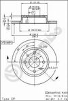 Фото Диск тормозной LADA 2108/2109/21099 передний Brembo 08521110 Brembo