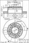 Фото Диск тормозной задний IVECO DAILY III Brembo 08595210 Brembo