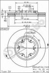 Фото ДИСК ТОРМОЗНОЙ NISSAN TERRANO II (R20) 3.0 Di 4WD Brembo 09505510 Brembo