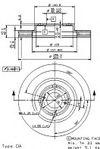 Фото Диск тормозной передн TOYOTA: COROLLA 02-, COROLLA седан 02- Brembo 09982410 Brembo