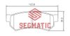 Фото Колодки тормозные задние Chevrolet Lacetti 1.6 2005- Chevrolet Lacetti 1.4 2005 Segmatic SGBP2598 Segmatic