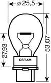 Фото Лампа P27W 12V (3156) W2,5X16D Osram 3156 Osram