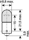 Фото Лампочка 6W 12V BA9S Osram 3886X Osram