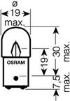 Фото Автолампа 24х5 Osram двухконтактная Osram 5626 Osram