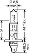 Фото Автолампа галогеновая 24V H1 70W P14.5s ORIGINAL LINE качество оригинальной з/ч (ОЕМ) "OSRAM" (Герма 64155 Osram