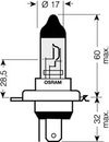 Фото OSRAM Автолампа H4 60,55 P43t+30% ALLSEASON SUPER 3000K 12V ,10,100 HIT 64193ALS Osram 64193ALS Osram