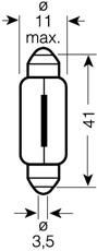 Фото Лампа C10W 24V 10W Osram 6429 Osram