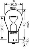 Фото Автолампа 12V BAU15s 21W OSRAM DIADEM CHROME блистер к-т Osram 7507DC02B Osram