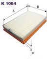 Фото Фильтр кабины VOLVO A, F10, F12, F16, F6, F7, FL10, FL12, FL7 03.75-12.12 Filtron K1084 Filtron