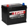 Фото Аккумулятор ZUBR Asia 70Ah L+(прямой) нижний борт 261/175/225 (680A) Zubr ZSA701 Zubr