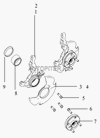 Фото КУЛАК ПОВОРОТНЫЙ ЛЕВЫЙ (С АБС) GL MK, GC6 Geely 1014001997 Geely