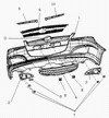 Фото Накладка решетки радиатора L хромированная Geely 1018002989 Geely