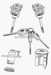 Фото Замок зажигания с личинками MK Geely 101800396402 Geely