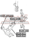 Фото Сайлентблок рычага подвески перед. TOYOTA/LEXUS AURIS ZZE150/NZE151 2006- Asva 0101150B Asva