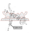 Фото ОПОРА ШАРОВАЯ НИЖНЯЯ ПЕРЕДНЯЯ Asva 1220013 Asva