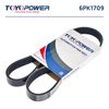 Фото Ремень генератора Ларгус 1.6 16V, X-Ray (дв. 21129, 21179) Toyopower 6PK1709 Toyopower