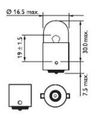 Фото Лампа R10W 24-10 ВА15s (габарит) Philips Philips 13814CP Philips