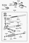 Фото тяга рулевая hyundai accent (тагаз) (1999-2006) (без наконечника) 5654025000 hyundai-kia Hyundai-Kia 5654025000 Hyundai-Kia