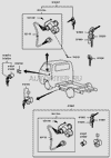 Фото Личинка замка двери передней правой Hyundai-Kia 8192043A00 Hyundai-Kia