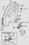 Фото уплотнитель стекла двери низ l r Hyundai-Kia 8241243000 Hyundai-Kia