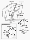 Фото Hyundai Окантовка рукоятки стеклоподъемника стекла двери 8264133002LT Hyundai-Kia 8264133002LT Hyundai-Kia